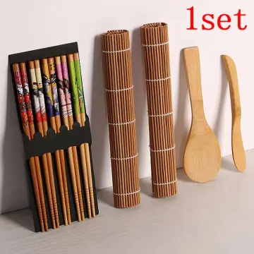 Bamboo Sushi Mat Rollers Sushi Rice Rollers Hand Maker Bamboo Kimbap Rolling  Handmade Sushi Press