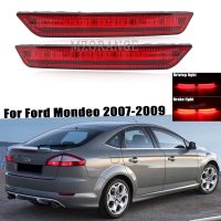 โคมไฟเตือนเบรกสำหรับ Ford Mondeo 2007 2008 2009 2010 LED หางสะท้อนแสงสัญญาณหยุด2ชิ้นอุปกรณ์เสริมรถยนต์ไฟท้ายกันชน