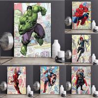 Avengers Poster - Superheroes HD Print Comics Canvas Picture Wall Art Painting - Modern Kid S Bedroom Living Room Decor