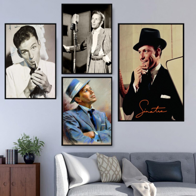 โปสเตอร์ภาพยนตร์ Sinatra 24X36-ผ้าใบหรูหรา Wall Art สำหรับตกแต่งบ้านเหมาะสำหรับห้องนั่งเล่นและห้องนอน
