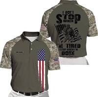 2023 new arrive- American veterans 3D all over print polo shirt size s-5xl