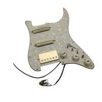 KR-Guitar Pickups Prewired loaded Pickguard Humbucker Pickups Alnico 5 HSS Wiring Harness Push-Pull Single Cut Set For /Strat