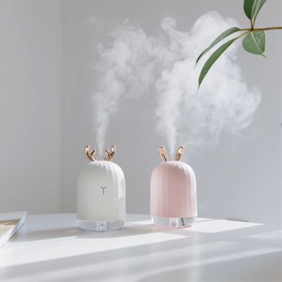 เครื่องเพิ่มความชื้นมินิ รุ่น baby pink rabbit สำหรับตั้งโต๊ะทำงาน เครื่องพ่นไอน้ำขนาดเล็ก Humidifier