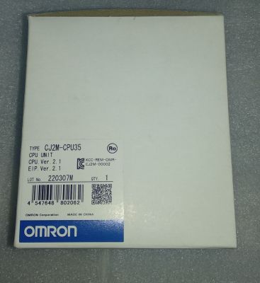Omron  NEW   CJ2M-CPU35  Ver2.1(ของใหม่เหลือจากงาน กล่องไม่สวย)