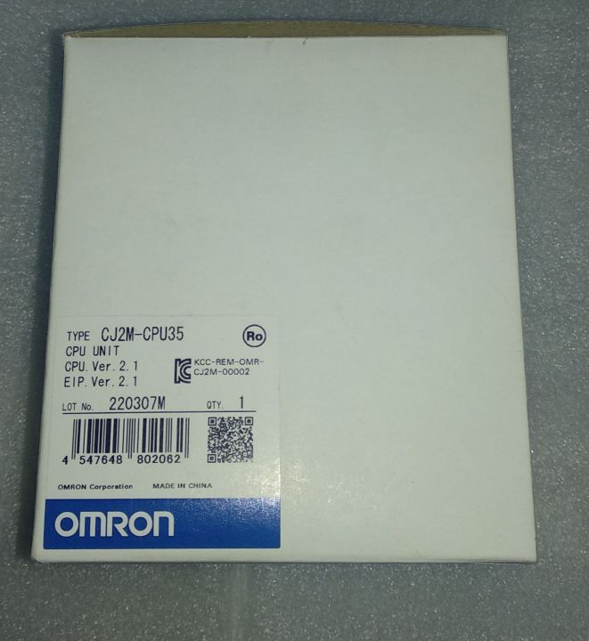 omron-new-cj2m-cpu35-ver2-1-ของใหม่เหลือจากงาน-กล่องไม่สวย