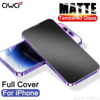 ☜☼﹉ Matte Tempered Glass For iPhone 14 Pro Max Screen Protector For iPhone 12 11 13 Pro Max Mini 8 Plus XS MAX SE Glass Accessories