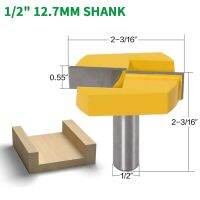 1PC 1/2－12.7MM Shank Milling Cutter ไม้แกะสลักทําความสะอาดด้านล่างเราเตอร์บิต 2-3 / 16 เส้นผ่านศูนย์กลางการตัดพื้นผิว Planing Router Bit