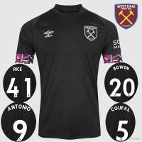 เสื้อกีฬาแขนสั้น ลายทีมชาติฟุตบอล West Ham United HQ1 2022-2023 ชุดเยือน สําหรับผู้ชาย และผู้หญิง พลัสไซซ์ QH1