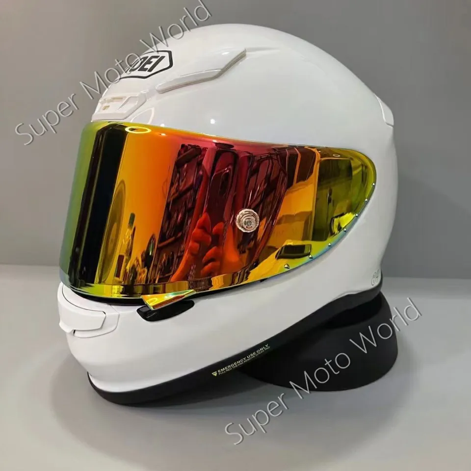 SHOEI Z7 Bright White Helmet Shoei Motorcycle Full Face Helmet ABS