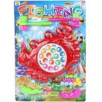 ชุดของเล่นเกมส์ตกปลา รูปปู Fishing open your fun คละสี รุ่น crab-fishing-set-portable-02a-Toy