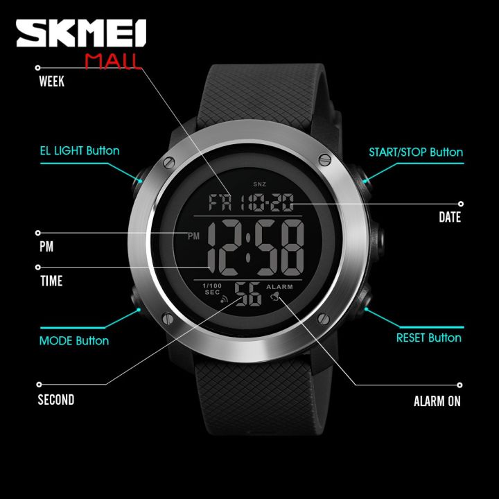 skmei-1426-นาฬิกาข้อมือสปอร์ต-กันน้ํา-สําหรับผู้ชาย-50-เมตร