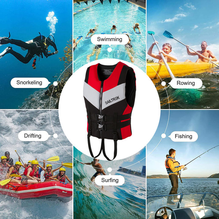 neoprene-เสื้อชูชีพสำหรับผู้ใหญ่พยุง-s-urf-แพเรือยนต์เรือคายัคตกปลาเสื้อกั๊กเจ็ทสกีกีฬาทางน้ำกู้ภัยว่ายน้ำอุปกรณ์