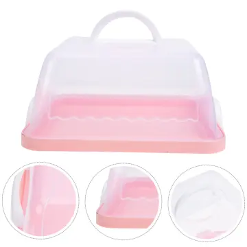 1pc Box Portable Cake Box Portable Dessert Cake Carrier with Lid and Handle  Cupcake Containers Cake Carrier Holder Cupcake Carrier Pastry Carrier Dome