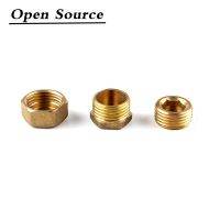 1/8 1/4 3/8 1/2 3/4 BSP Female Thread/Male thread Brass Pipe Hex Head Brass End Cap Plug Fitting Coupler Connector Adapter