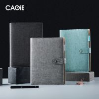 [COD] Kajie business office multi-function book A5 simple buckle belt insert pen position loose-leaf notebook