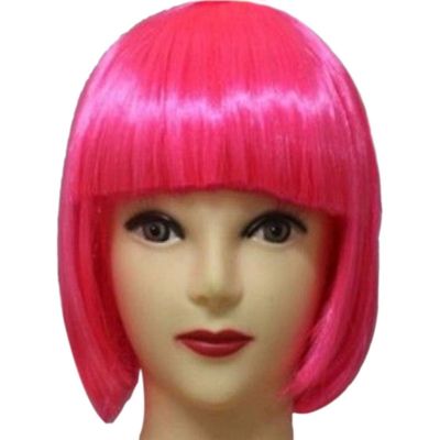 Women Short BOB Hair Wig Straight Bangs Cosplay Party Stage Show 13 Colors Cosplay Hair Item Party Supplies