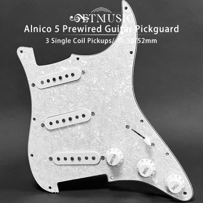 Alnico ปิ๊กอัพแบบมีสายปิ๊กการ์ด Pickguard กีตาร์50/50/52มม. สำหรับกีตาร์ FD ST มีให้เลือก9สี