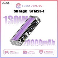 Sharge/Shargeek STORM2 Slim 130W 20000mAh Laptop Power Bank, See-Through Design Battery Pack with IPS Screen, 100W USB C &amp; 30W