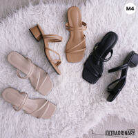 ZAABSHOES รุ่น M4 รองเท้าส้นสูง 1.5 นิ้ว ไซส์ 34-43  ทรงหัวตัด นิ่มมาก มียางกันลื่น เดินง่าย โรงงานคุณภาพรองเท้าไทย ทนทาน รองเท้าไซส์ใหญ่