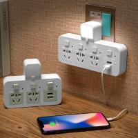 ปลั๊กสามตา ปลั๊กพ่วง ปลั๊กไฟอเนกประสงค์ US Electrical Plug with Multi Wall Sockets usb Ports power s