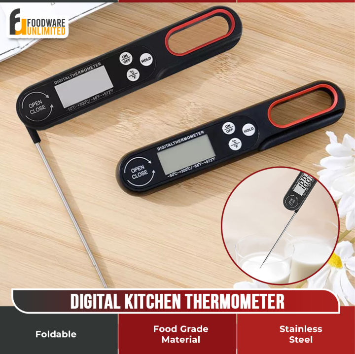 Digital Thermometer Cooking Food Kitchen BBQ Probe Water Milk Oil