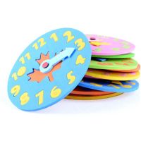 1 pcs 3-6 years old Kids DIY toys EVA Clock Learning Education Toys free assembly Fun Puzzle for Children Gifts
