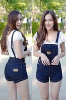 [[ถูกที่สุด]]2511 Vintage Jeans by GREAT  ชุดเอี้ยมยีนส์ เอี๊ยมยีนส์ขาสั้น กางเกงยีนส์ขาสั้น สียีนส์ สีมิดไนท์