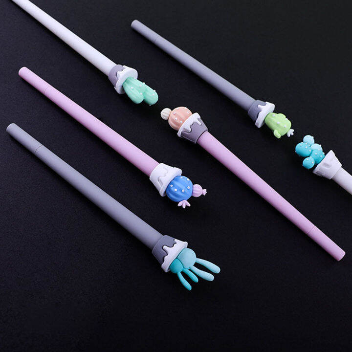 36-pcslot-kawaii-cactus-succulents-gel-pen-cute-0-5-mm-black-ink-signature-pens-office-school-supplies-stationery-gift