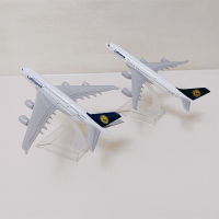 Air Gufthansa 340 380 A340 A380สายการบิน1400 Skala Diecast โมเดล Pesawat Pesawat Mainan Allo Metal 16Cm