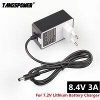 ที่ชาร์จอะแดปเตอร์สำหรับจ่ายไฟ8.4V 3A 5.5X2.1Mm AC DC 7.2V 7.4V 8.4V 18650 Li-Ion Gratis Ongkir แบตเตอรี่ Li-Po