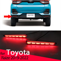 ฟังก์ชั่น LED Reflector โคมไฟหมอกด้านหลังกันชนเบรคสำหรับ Toyota Raize 2019-2022 Tanto-Custom