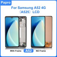 100 Tested Screen For Samsung Galaxy A52 4G A525 Display With Frame Touch Screen Digitizer Assembly Replacement Parts