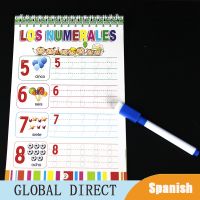 Children Writing Spanish Digital/número Reusable Calligraphy Handwriting Copybook For Kids Children Books Spanish Practice Toys