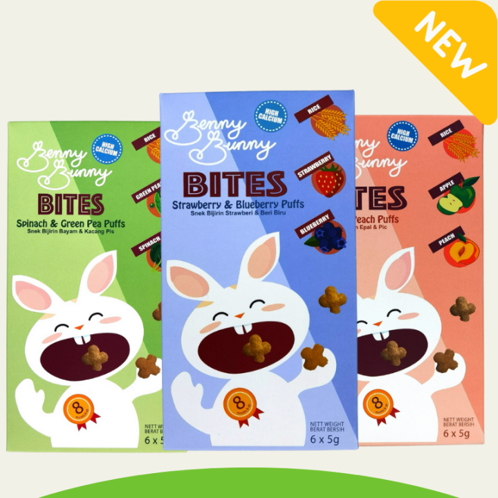 Benny Bunny Bites- Natural rice Puffs - 30g (8m+) | Lazada