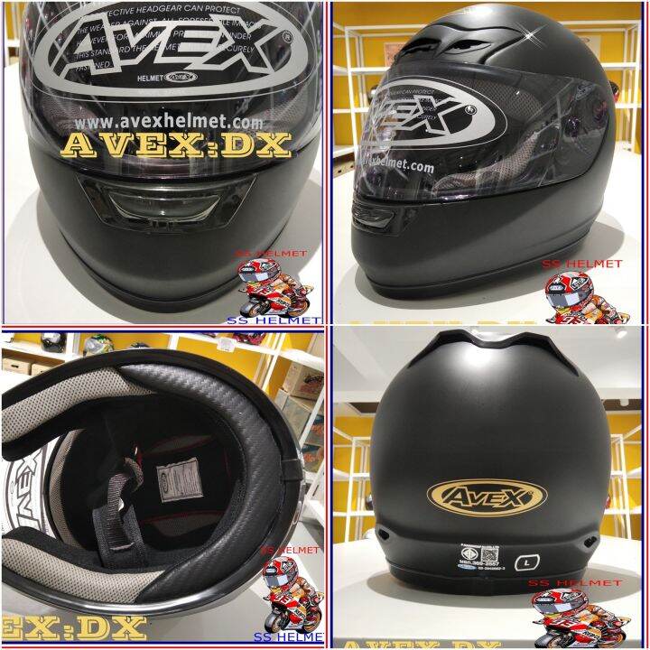 หมวกกันน็อคavex-dx-racingสวมใส่ง่ายเต็มใบ-มีมาตรฐาน-มอก-สีสรรสวยงาม-คุ้มค่าราคาโดนใจ-ใส่ก่อนเทห์ก่อน