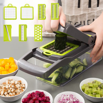 Vegetable Cutter Grater Slicer Food Slicer Fruit Carrot Potato Peeler Cheese Drain Onion Steel Blade Kitchen Accessories Tool