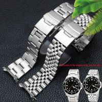 22mm 316L Solid Stainless Steel Jubilee President Oyster Watch Band Strap Bracelet Fit For Casio MDV 106 107 Watch