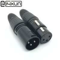 Eclyun 10Pairs 3 Pin XLR Audio Cable Connector 3Pin Male Female MIC Snake Plug for Microphone Cable Electrical Adapter