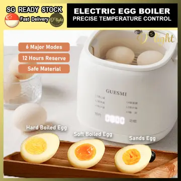 MOJOCO 4 style Egg Cooker - Egg Boiler Steamed, Hard, Soft Boiled, Onsen  Tamago