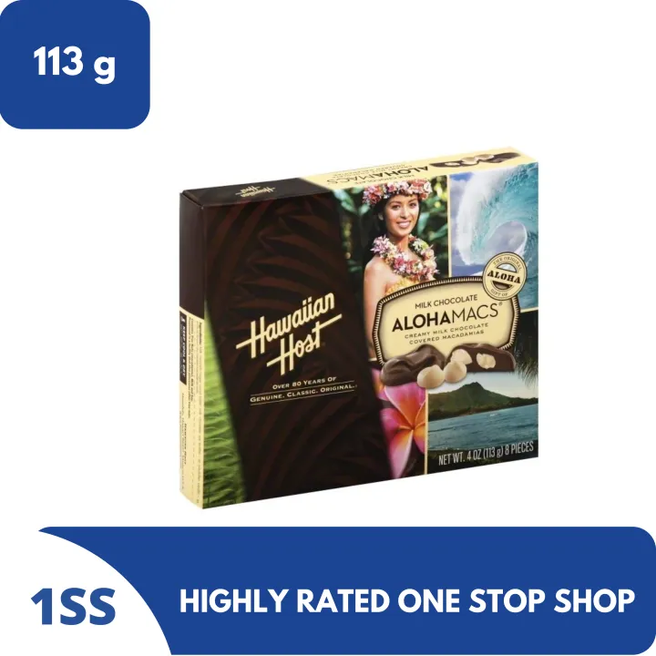 Hawaiian Host Milk Chocolate Alohamacs, 113g Lazada PH