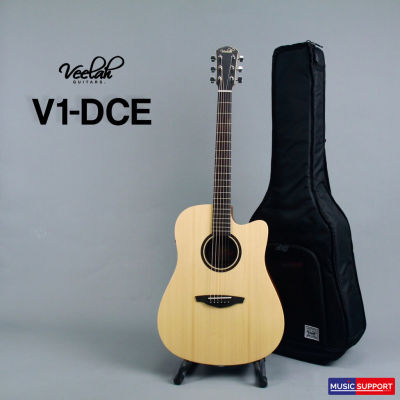 Veelah V1-DCE กีตาร์โปร่งไฟฟ้า + กระเป๋า