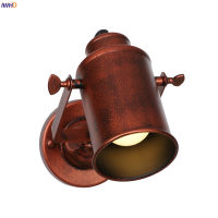 IWHD Rustic Antique Vintage Wall Lamp Beside Bedroom Bathroom Mirror Light Retro LED Wall Lights Sconce Wandlamp Lampara Pared