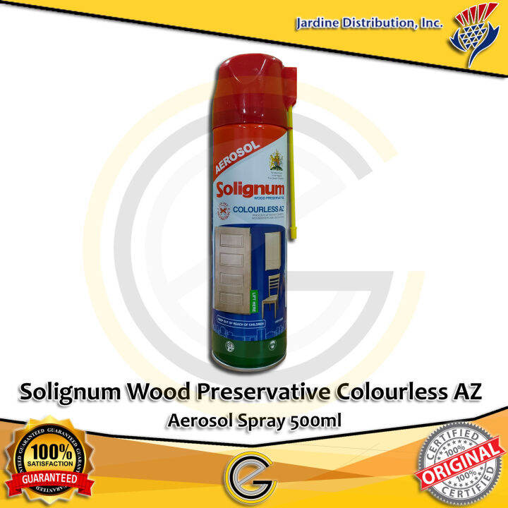 Jardine Solignum Wood Preservative Colourless Aerosol Spray 500ml