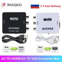 Mini RCA To VGA Converter HDMI-Compatible To RCA AV TO HDMI-Compatible Conversor Video Converter for PC To TV  Computer To TV Adapters