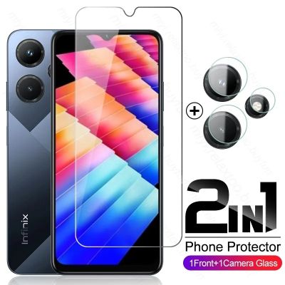 2in1 Full Cover Tempered Glass For Infinix Hot 30 X6831 30i X669C 30 Play Camera Protective Film