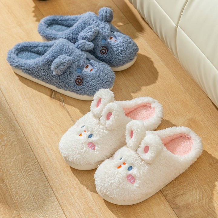 baotou-cotton-slippers-womens-indoor-home-exterior-wear-internet-popular-cute-rabbit-girl-slippers-hzfws4849