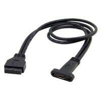 MSAXXZA เมนบอร์ด Usb คอมพิวเตอร์3.0สายพ่วงพอร์ตเดียวชนิด C 19pin ตัวผู้ประเภท C ถึง19พินเมนบอร์ดสายสายอะแดปเตอร์ชนิด C ถึง19pin สายไฟต่อ Usb-C ตัวเมีย3.0 19pin สายเคเบิลส่วนหัว19พิน