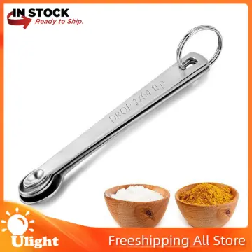 5pcs/Set Stainless Steel Coffee Measuring Spoons Small Measuring Spoon  Multiple Size Tea Seasoning Measuring Spoon Kitchen Tools