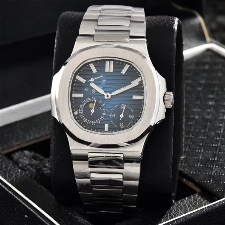 Men Watch Top Brand Business Automatic Machinery Men's Watches Steel Waterproof Man Clock Watchs