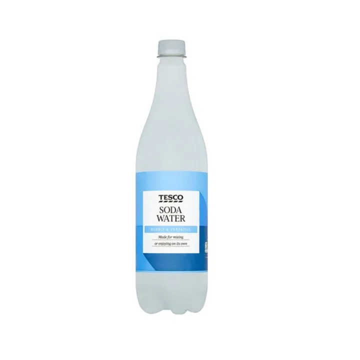 ON SALE Tesco Soda Water Bubbly & Versatile 1L (EXPIRED ON MAY 22,2022